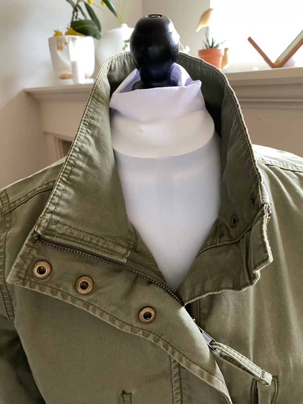 NWOT Women’s Surplus Field Utility Jacket - Olive Green - Picture 4 of 7